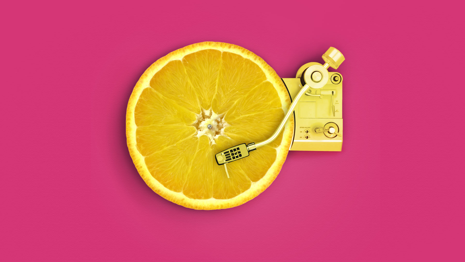 photoshop lemon & turntable